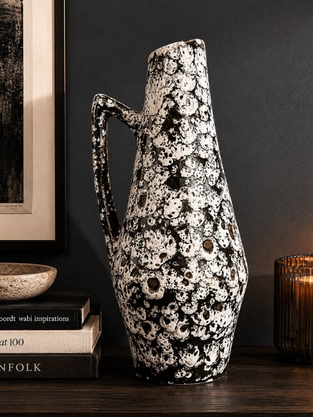 Mid-Century Scheurich Keramik Model 271-22 Handled Vase designed by Heinz Siery